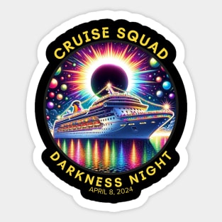 CRUISE SQUAD SOLAR ECLIPSE 2024 Sticker